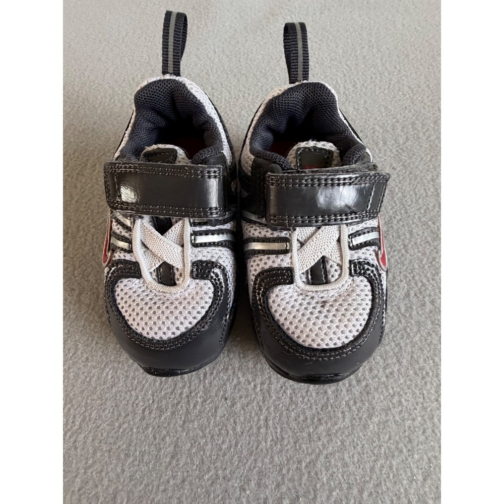 Nike Shox NZ Infant Shoes Black White Red 4C Sneakers  2007 Vintage